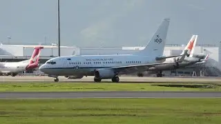 *RARE* Royal Australian Air Force Boeing 737-700BBJ Landing at Cairns Airport