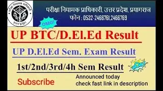 DELED #2018 batch & All semester results announced today check fast link&nbsp;in description