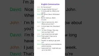 Simple English Conversation: Meeting Someone New #english