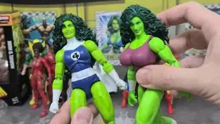 Marvel Legends She-Hulk Fantastic Four Retro Card Unboxing and Review 