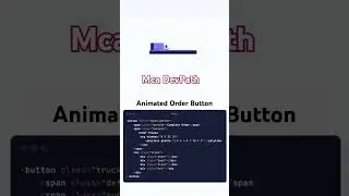 How to create a order button animation in website| order button animation using css 