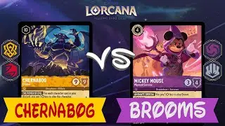 BROOMS vs. CHERNABOG PvP Lorcana Gameplay w/ stefanizzz_wurld