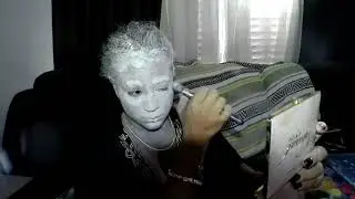 The head of a Marble Goddess Special effect make up