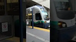 Link Light rail 2 Line Arriving at Bellevue Downtown Station