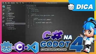 Godot C# - Como configurar ambiente .NET + Visual Studio Code e Usar C# na Godot 4