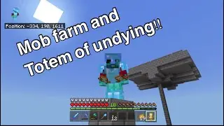 Minecraft HC EP5! Mob farm and totem of undyings!! HC EP5