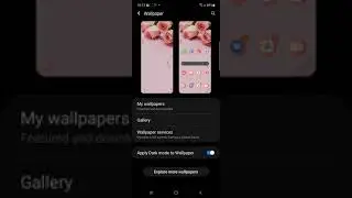 samsung A52 wallpaper change for home and lock screen same or indivisually