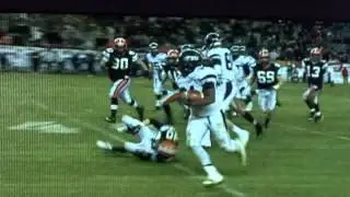 Best Stiff Arm on the Big Screen Touchdown!