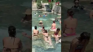 🌞Pamukkale Ancient Pool Cleopatra Pool Fun Day🎈#cleopatra #pamukkale