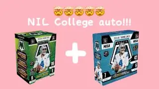 NIL AUTO!!! 2025 Panini Mosaic Football Blaster Box and 2025 Panini Mosaic Football Mega Box Review