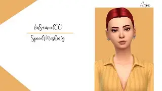 The Sims 4 Speed Meshing #1 &deg;Aria Hairstyle&deg;