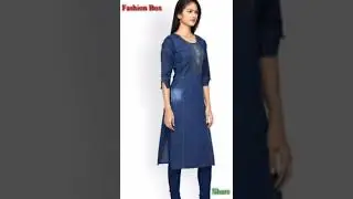 #Trendy denim designer kurti for girls#shorts#trendy#denim kurti design 2022#fashionbox.