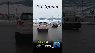 Blind Left Turns: Go Only after you Can See