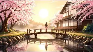 🌸 Japanese Lofi Hip Hop   Cherry Blossom Bridge