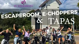 🚀 Escaperoom stress, E-chopper vibes & Tapas time in Delden! 🔒✨