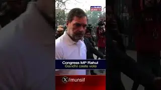 Delhi Assembly Elections: Congress MP Rahul Gandhi casts vote