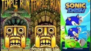 Temple Run 2 Sky Summit Vs Temple Run Vs Sonic Dash Endless Run Gameplay (Android/iOS)
