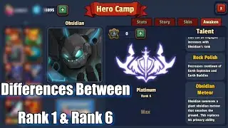 Realm Defense Obsidian rank 6 platinum & comparison with rank 1 obsidian