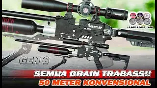 SEMUA GRAIN TRABASSS!! TES AKURASI PCP BOCAP PREDATOR PAJERO GUN NON REGUL JARAK 50 METER!!