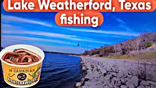 Fishing in Weatherford, Texas with nightcrawlers, let&rsquo;s see what I catch ￼