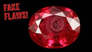 Glass Filled Ruby: Fake Flaws Under Microscope