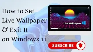 How to Set Live Wallpaper & Exit It on Windows 11