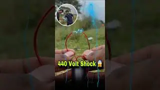 440 Volt Electric Prank ⚡️😜 | #electricman #scienceexperiment #shorts #trending #funnyshorts