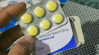 Azithromycin tablets IP 250 mg (Azivista 250mg) @Cadila