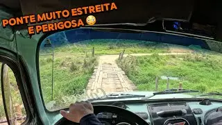 Rotina de um motorista que coleta leite na zona rural 🚛 🐄 ponte perigosa 😳