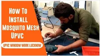 How to install || SS Mosquito Net || in Upvc Sliding Window Pannel @Danishupvc