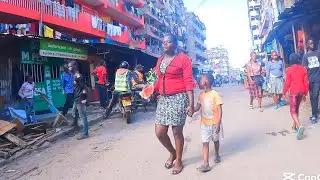 Evening walk inside Huruma estate in  Nairobi Kenya |4k street walk|