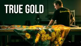 Crafting the Golden Wattle Australia Day Flag -100% Australian Made.
