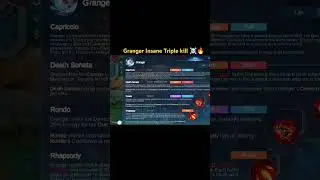 Granger Insane Triple Kill☠️🔥 #shorts#grangerrevamp#mlbb#mobilelegends