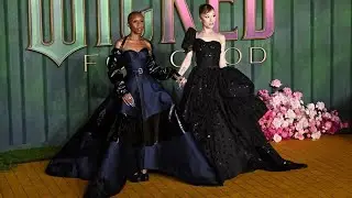 Wicked For Good Ariana Grande und Cynthia Erivo posieren opulent bei Premiere