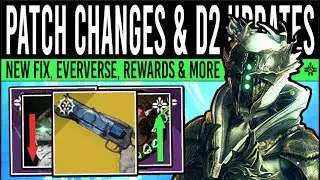 Destiny 2: PATCH CHANGES TODAY & BIG LOOT BUFFS! Weavewalk NERFS, Eververse, ADA-1 (Patch 7.2.0.5)