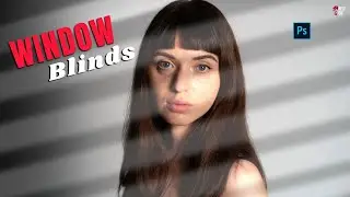 Photoshop Tutorial: Cinematic Window Blinds Lighting Effect for Portraits ✨