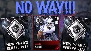 New Years Pack Opening Madden Mobile 2017! Ezekiel Elliott 95 pull!!!