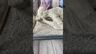 Cast of a Pompeii victim #archeology