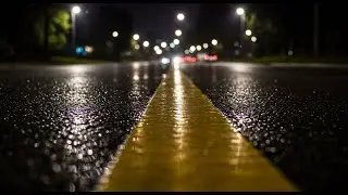 Night Rain on City Streets | Peaceful Urban Ambience for Sleeping