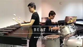 Michael Jackson - Beat It | Marimba + Drumset Cover (4.3 Octave Adaption)