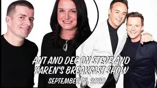 Ant and Dec on the Steve and Karen Breakfast Show