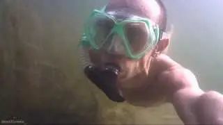 Snorkeling w Jeziorze Wieśniata k/Gołąbek - test kamery Redleaf RD32