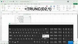 How to use the TRUNC function in Excel to remove digits after the decimal point without rounding