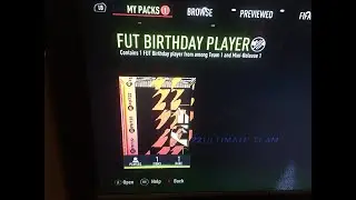 Opening my fut birthday team 1 player pack