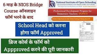 NIOS Bed Bridge Form  Approved kaise kare || how to Approved bridge course online form #bridgecourse