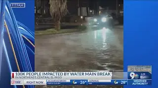 100K people impacted by water main break in Northeast
