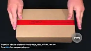 Standard Tamper Evident Security Tape, Red, PST-RC-1R-V91