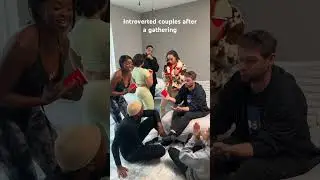 Introverted couples after a gathering #thecreatives #comedy #jamalthecreative