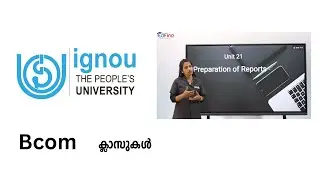 IGNOU | IGNOU UNIVERSITY B.Com &ndash; Financial Accounting Malayalam Class