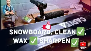 Snowboard waxing, base cleaning, edge maintenance @snobopro